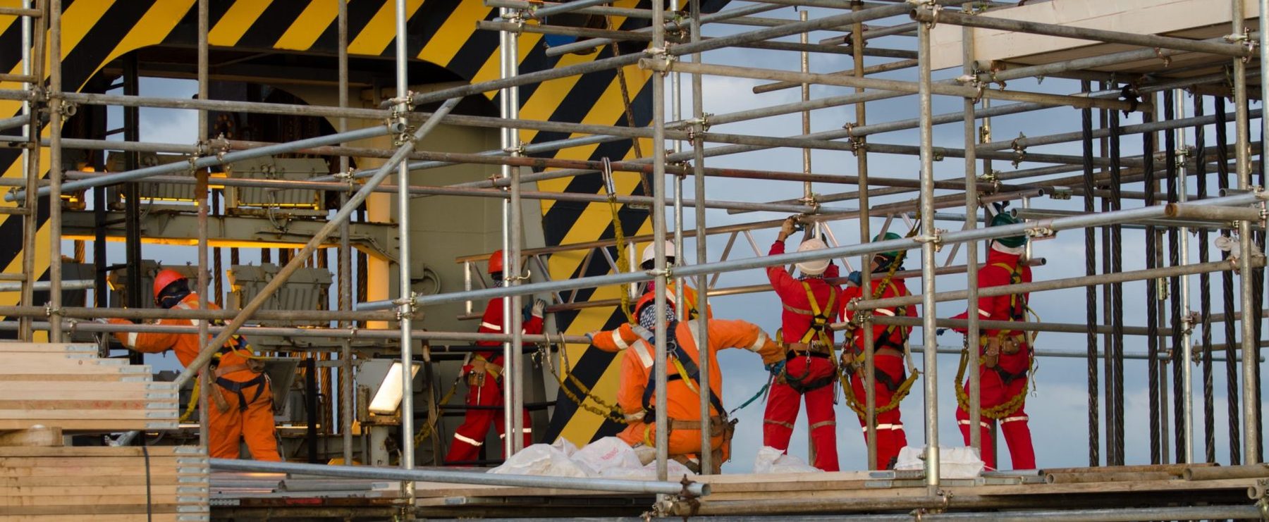 Scaffolding training at an Australian Site Skills training centre